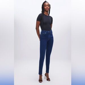 Good American Women's Skinny Jeans - Dark Blue
